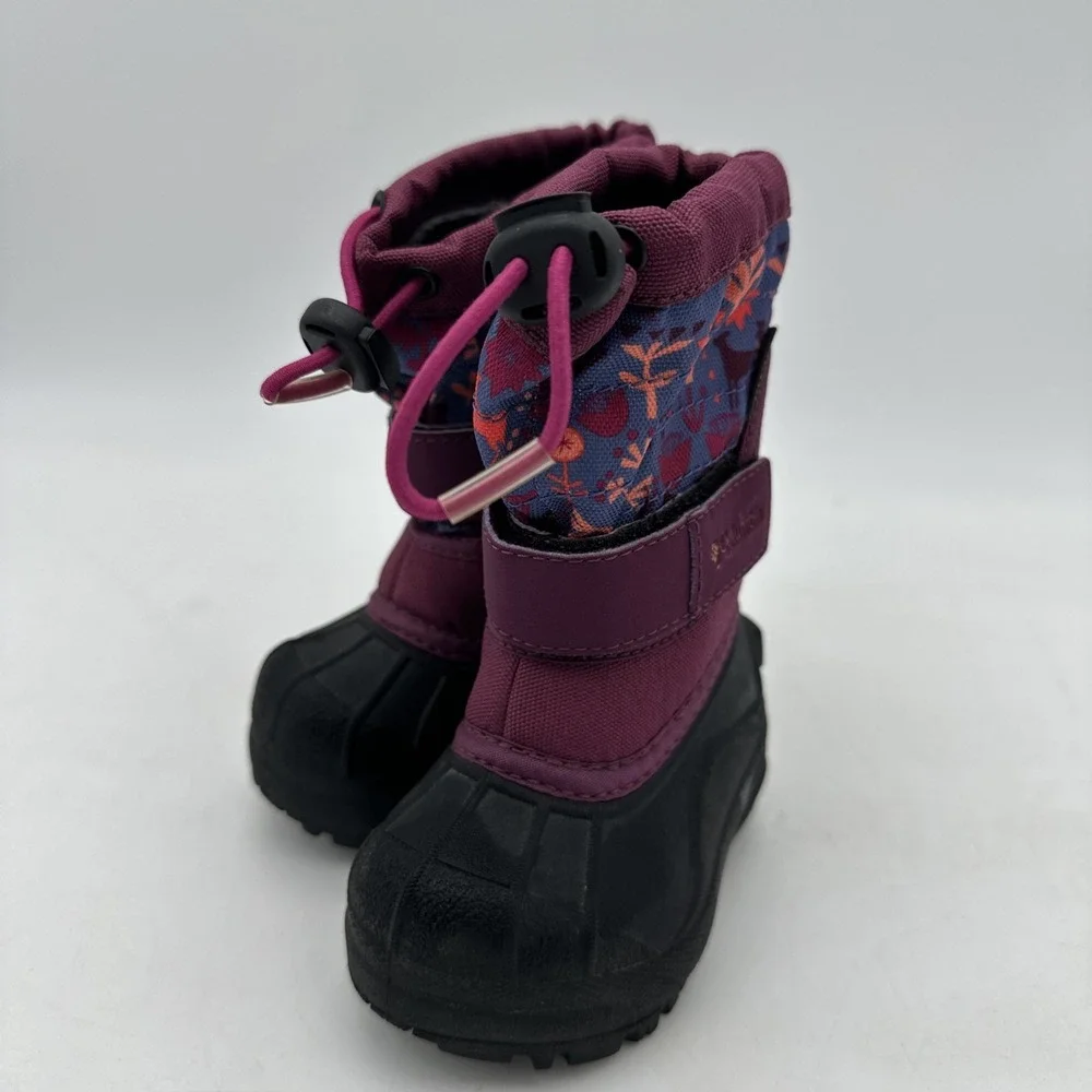 Columbia Toddler Printed Twin Tundra Waterproof Snow Boots - SZ 4